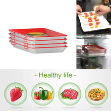 Load image into Gallery viewer, 8PCS Clever Tray Creative Food Preservation Tray Plastic Food Storage Container Set Food Fresh Storage Microwave Cover