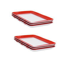 Load image into Gallery viewer, 8PCS Clever Tray Creative Food Preservation Tray Plastic Food Storage Container Set Food Fresh Storage Microwave Cover