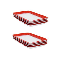 Load image into Gallery viewer, 8PCS Clever Tray Creative Food Preservation Tray Plastic Food Storage Container Set Food Fresh Storage Microwave Cover