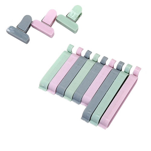 12Pcs/set Plastic Bag Sealer Snack Fresh Food Storage Bag Clips Kitchen Tool accessories Mini Vacuum Sealing Clamp Food Clip