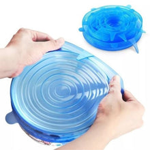 Load image into Gallery viewer, Silicone Stretch Lids Cover 6 Pcs/ Set Universal Reusable Fresh Keeping Silicone Food Saver Pot Dish Bowl Kitchen Accessories